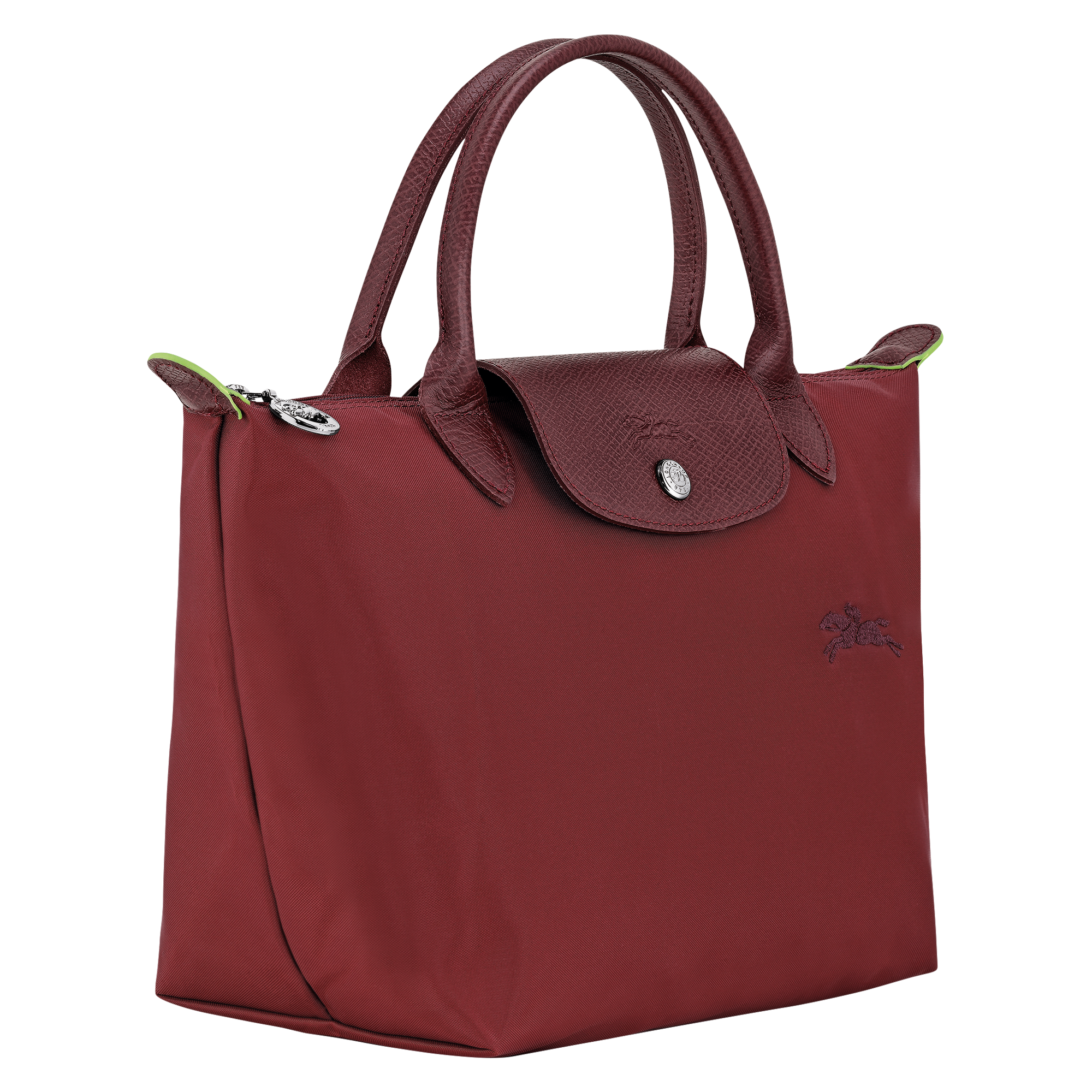 Le Pliage Green S Handbag / Pomegranate - Recycled canvas - Image 3