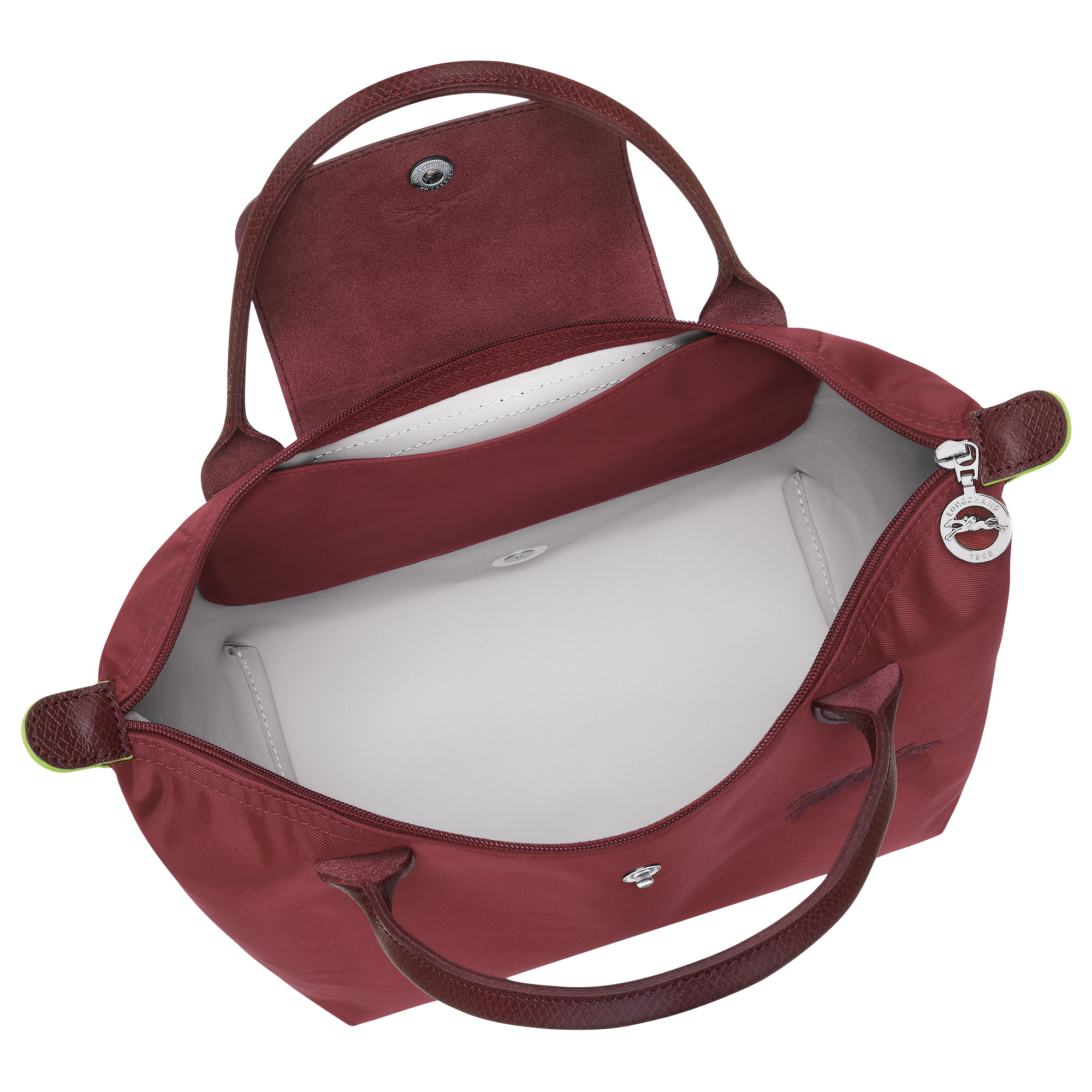 Le Pliage Green S Handbag / Pomegranate - Recycled canvas - Image 5