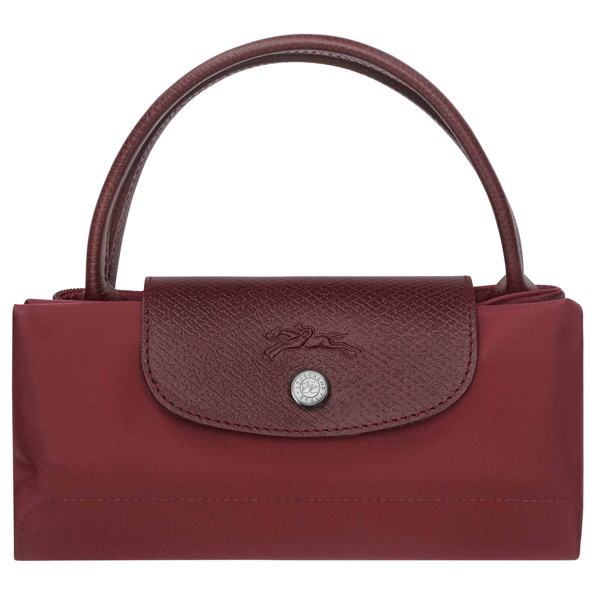 Le Pliage Green S Handbag / Pomegranate - Recycled canvas - Image 7