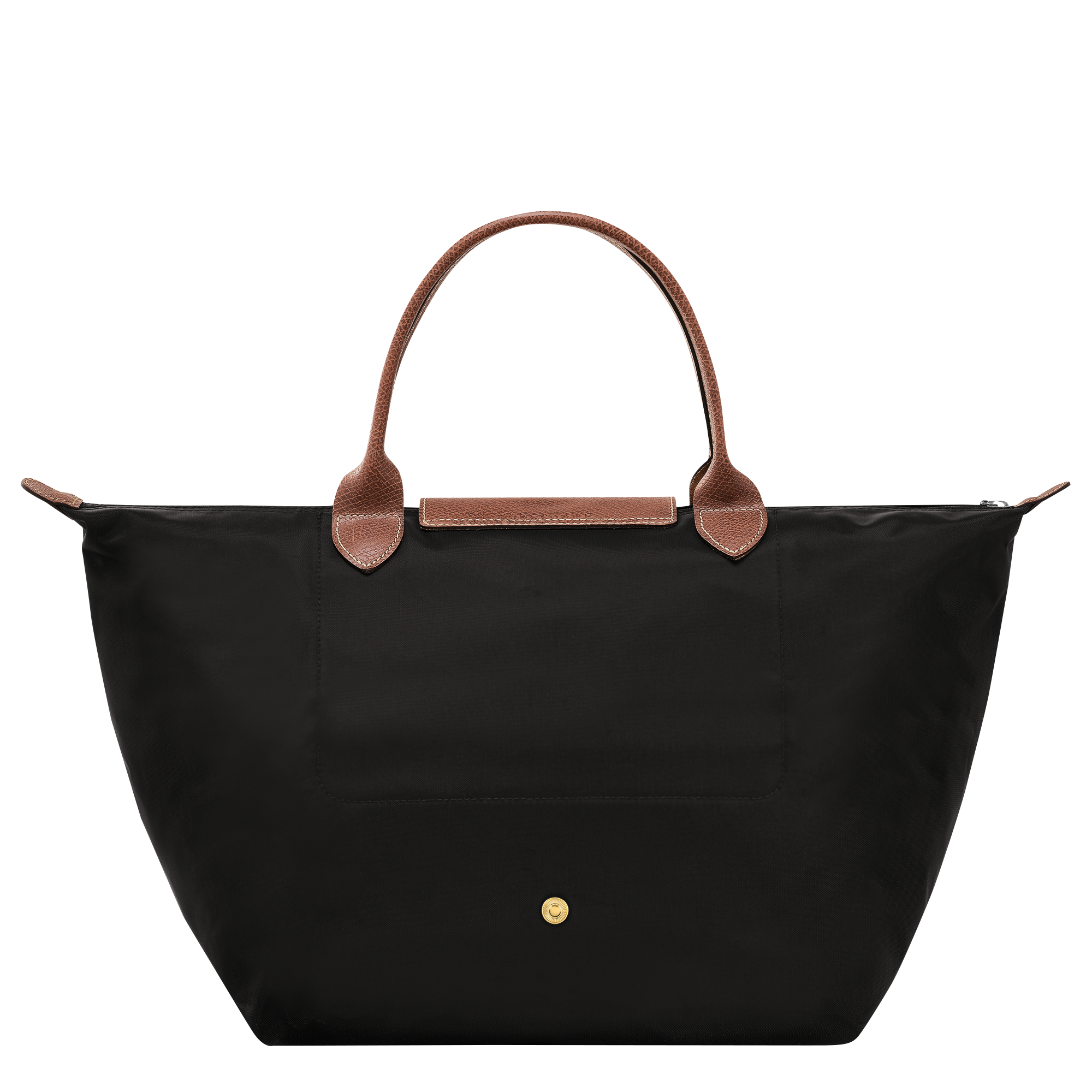 Le Pliage Original M Handbag / Black - Recycled canvas - Image 4