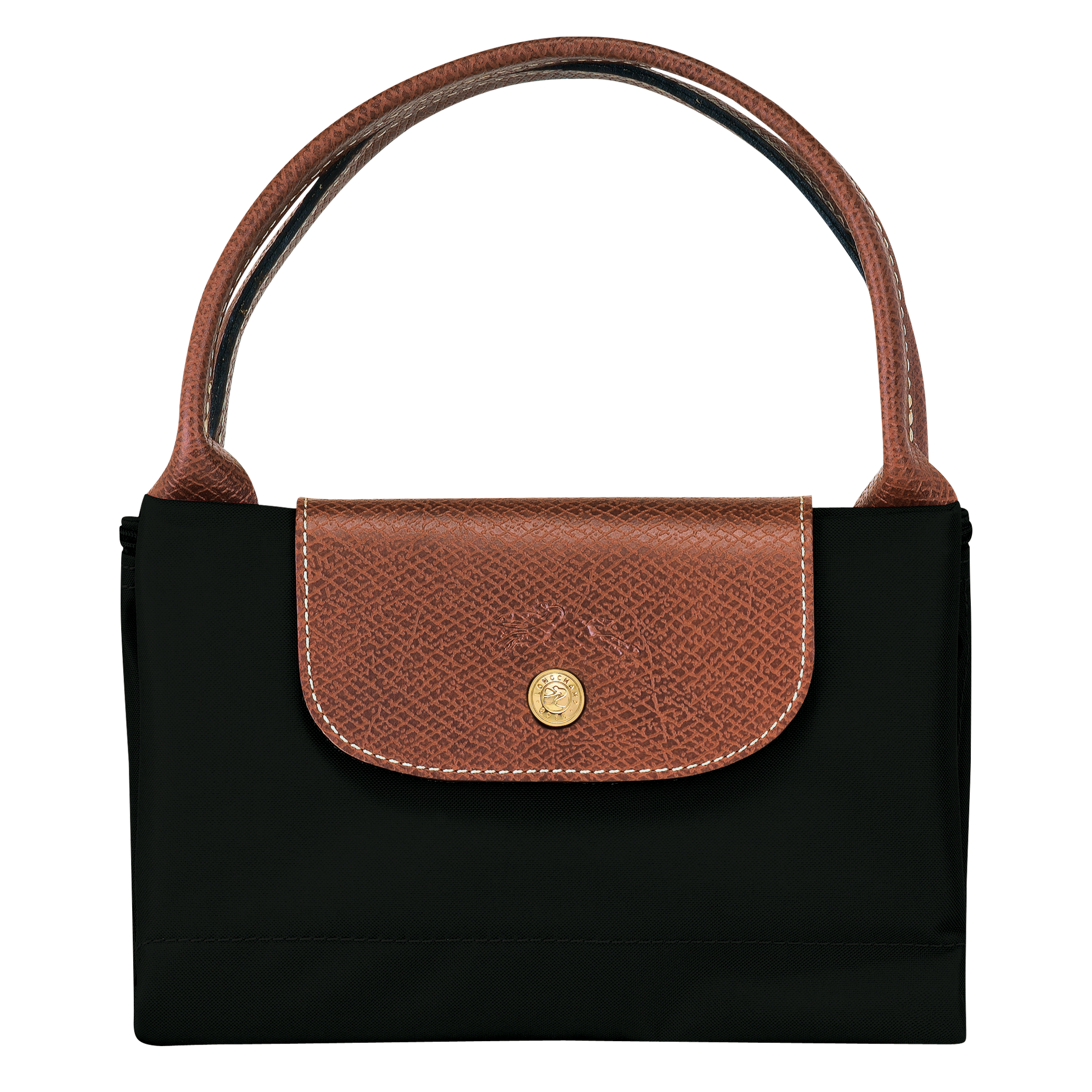 Le Pliage Original M Handbag / Black - Recycled canvas - Image 6