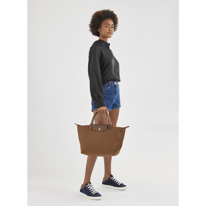 Le Pliage Original M Handbag / Brick - Recycled canvas - Image 68
