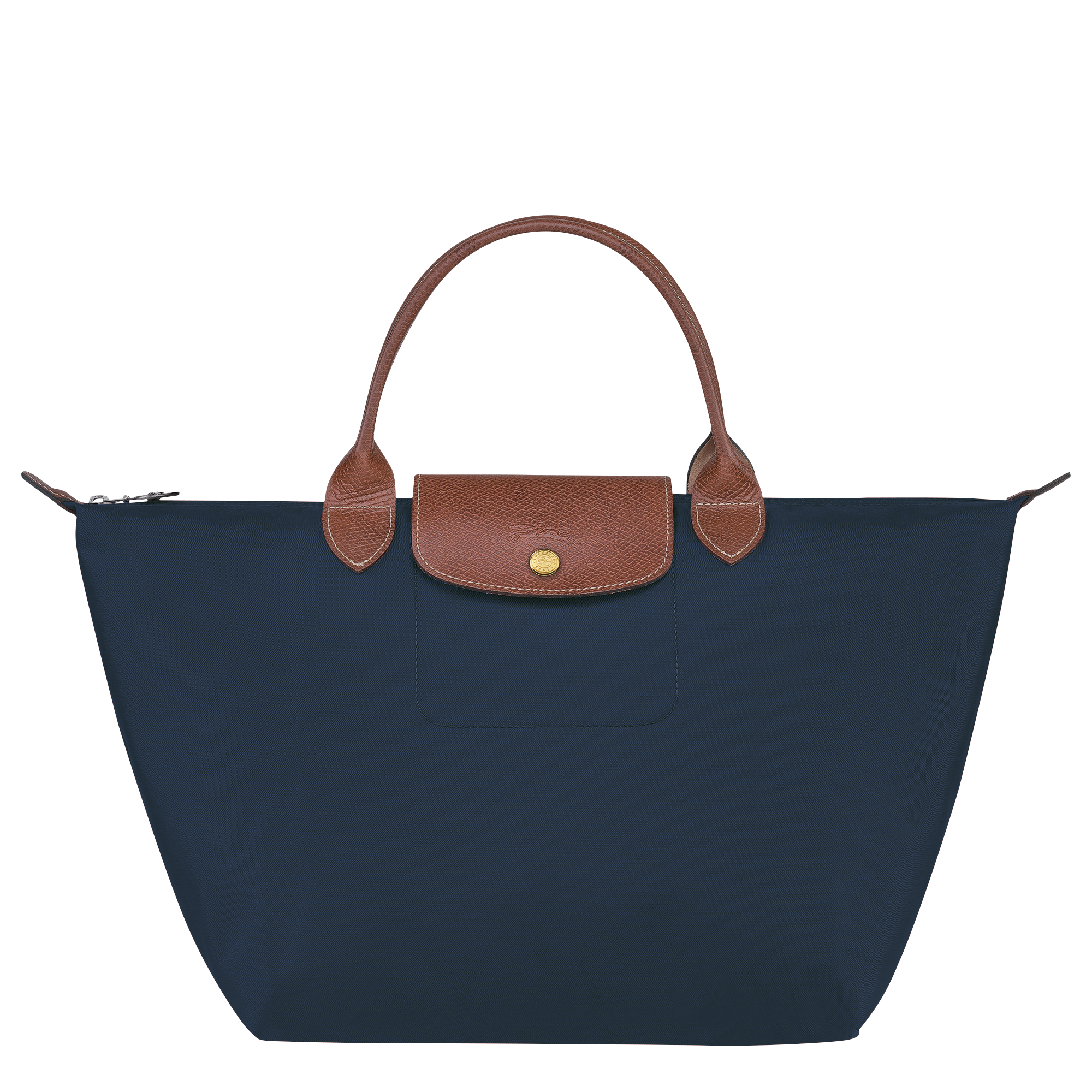Le Pliage Original M Handbag / Navy - Recycled canvas