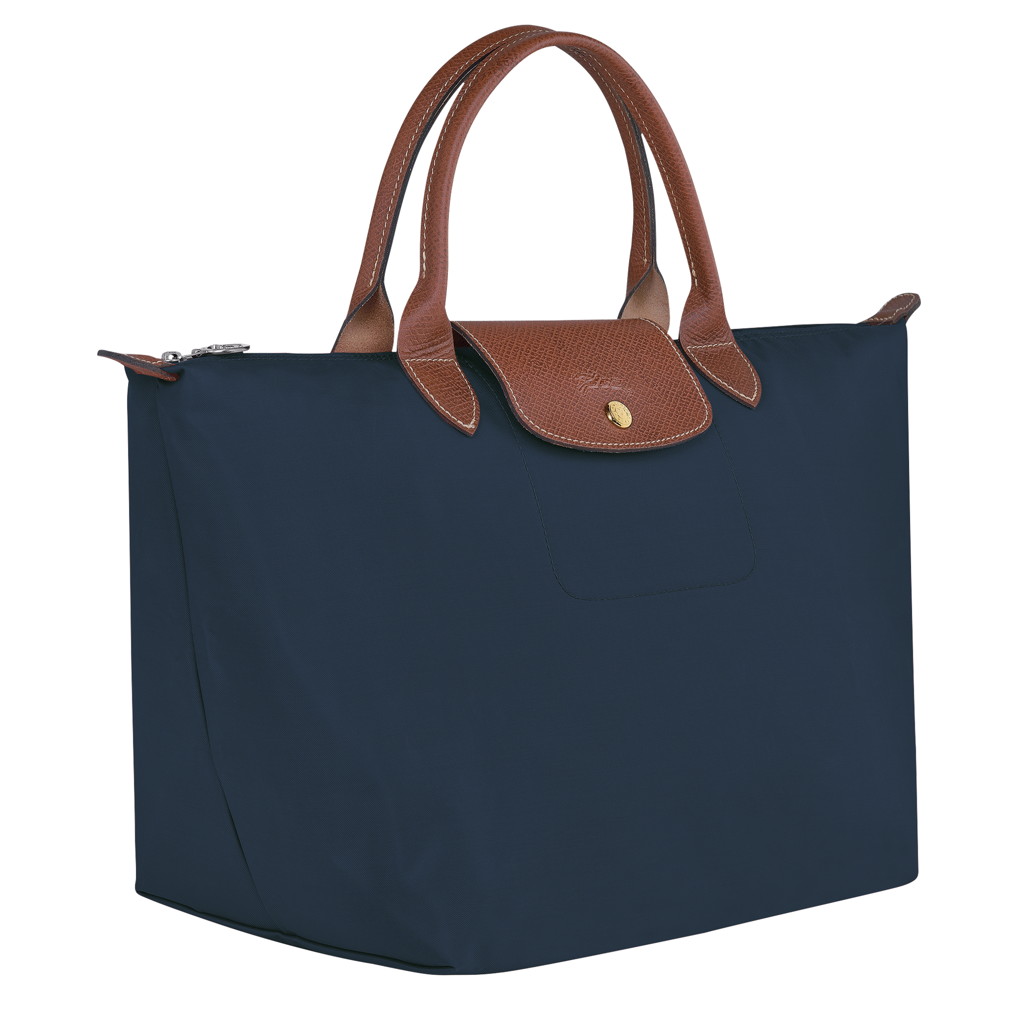 Le Pliage Original M Handbag / Navy - Recycled canvas - Image 3
