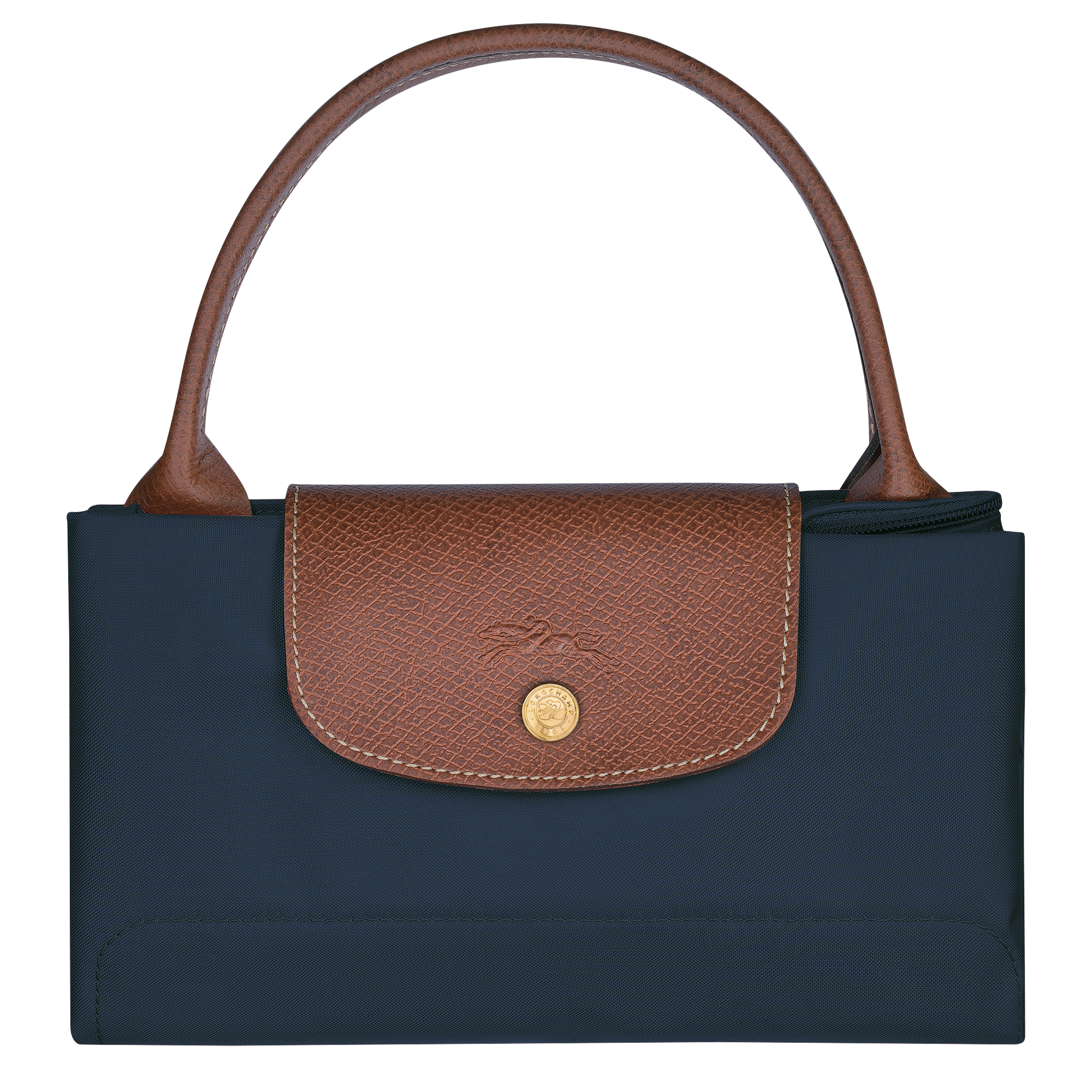 Le Pliage Original M Handbag / Navy - Recycled canvas - Image 6
