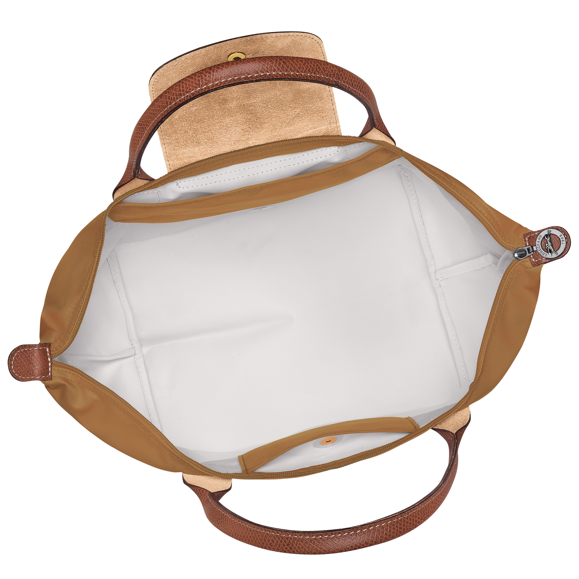 Le Pliage Original M Handbag / Fawn - Recycled canvas - Image 5