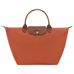 Le Pliage Original M Handbag / Brick - Recycled canvas