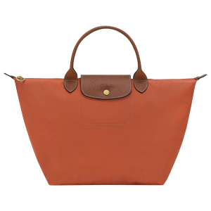 Le Pliage Original M Handbag / Brick - Recycled canvas