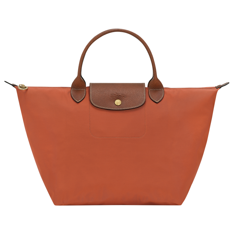 Le Pliage Original M Handbag / Brick - Recycled canvas - Image 12