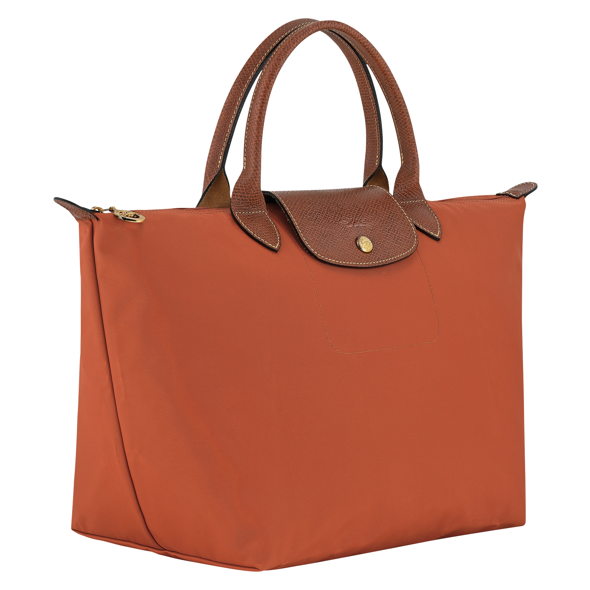 Le Pliage Original M Handbag / Brick - Recycled canvas - Image 3