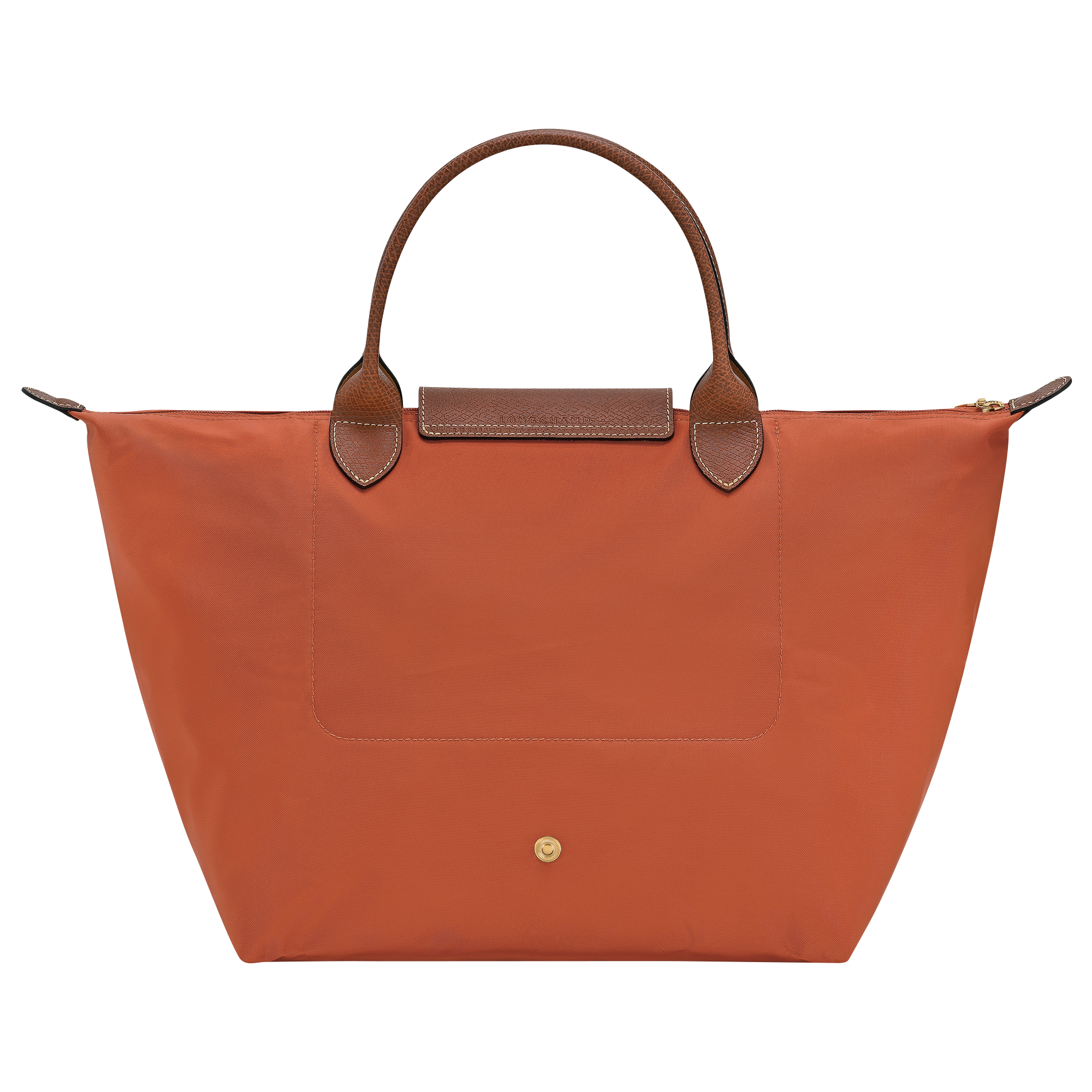 Le Pliage Original M Handbag / Brick - Recycled canvas - Image 4