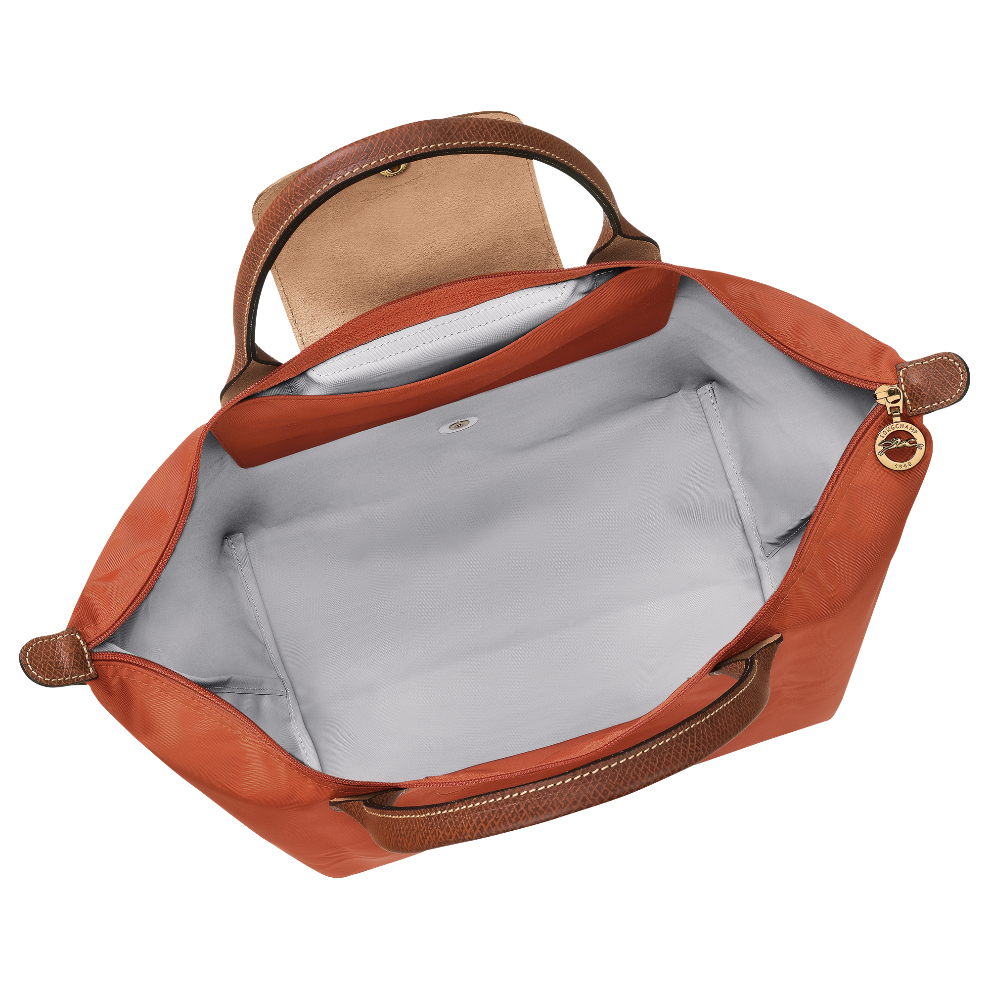 Le Pliage Original M Handbag / Brick - Recycled canvas - Image 5