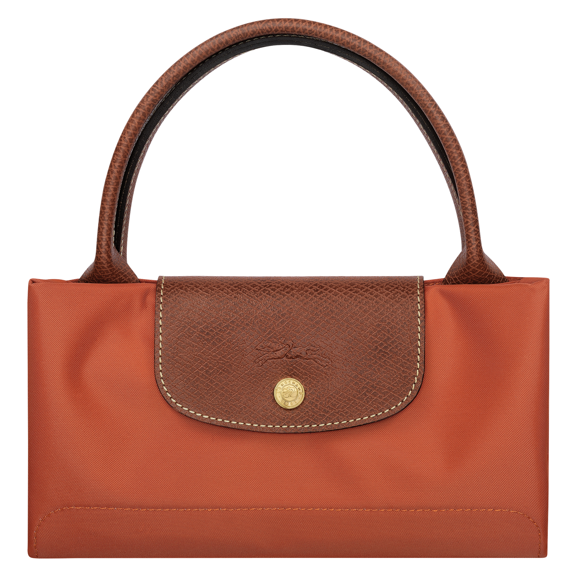 Le Pliage Original M Handbag / Brick - Recycled canvas - Image 7