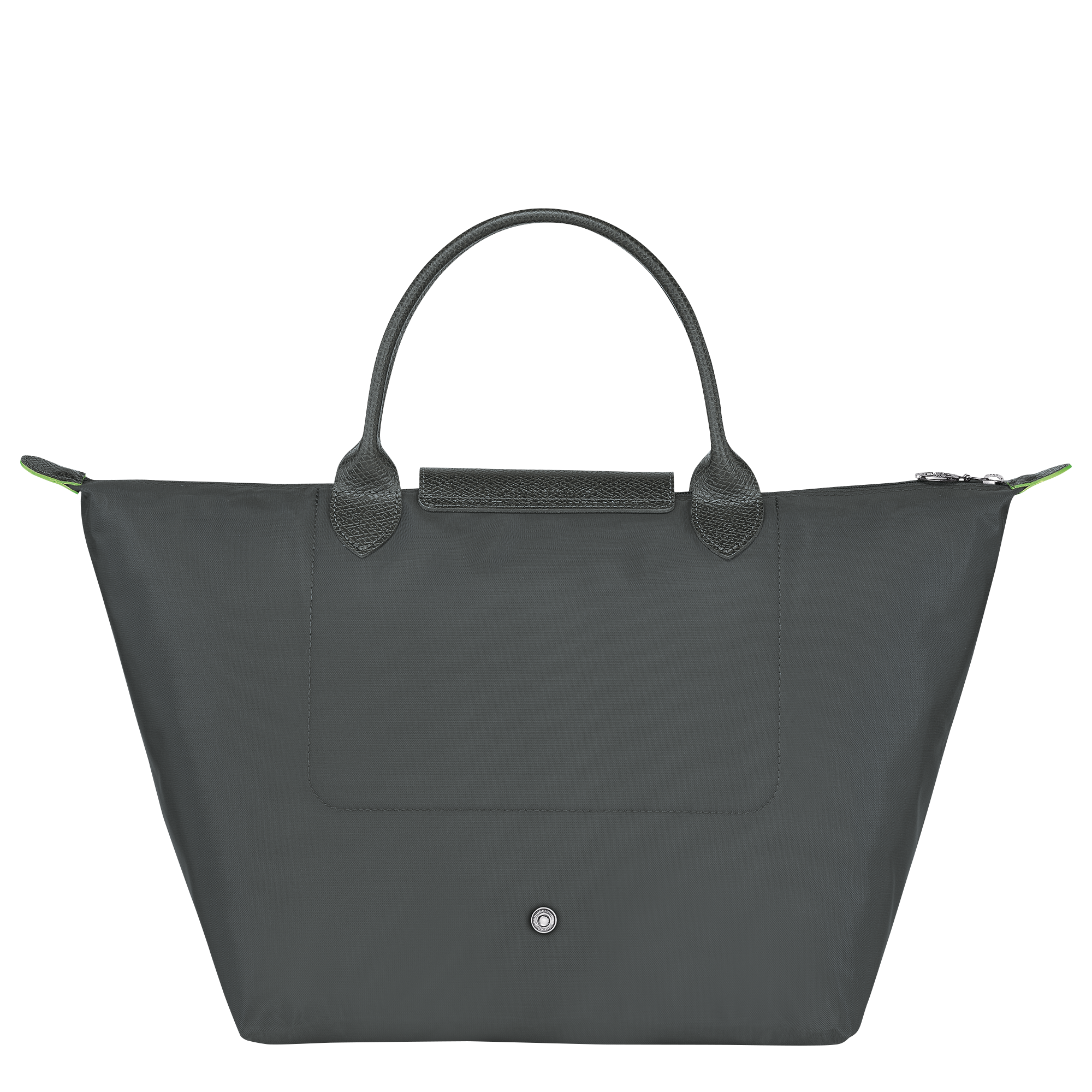 Le Pliage Green M Handbag / Graphite - Recycled canvas - Image 4