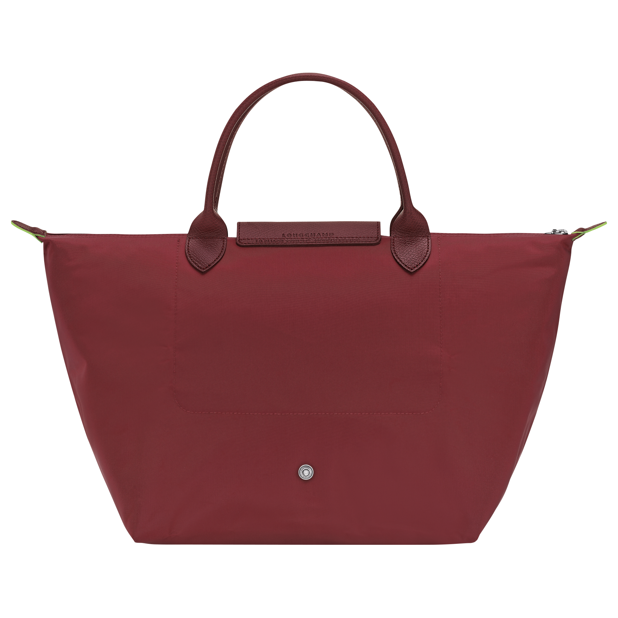 Le Pliage Green M Handbag / Pomegranate - Recycled canvas - Image 4
