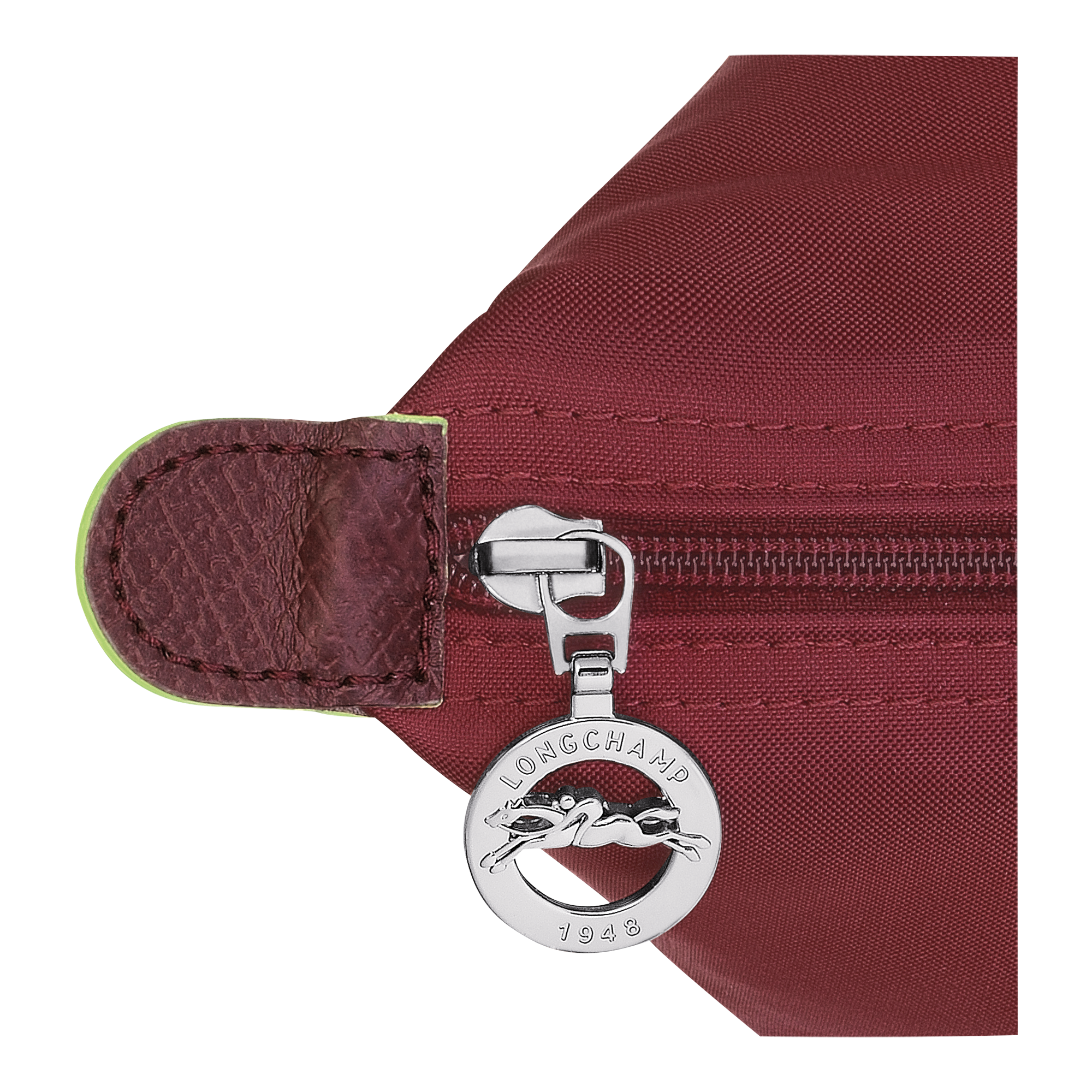 Le Pliage Green M Handbag / Pomegranate - Recycled canvas - Image 6