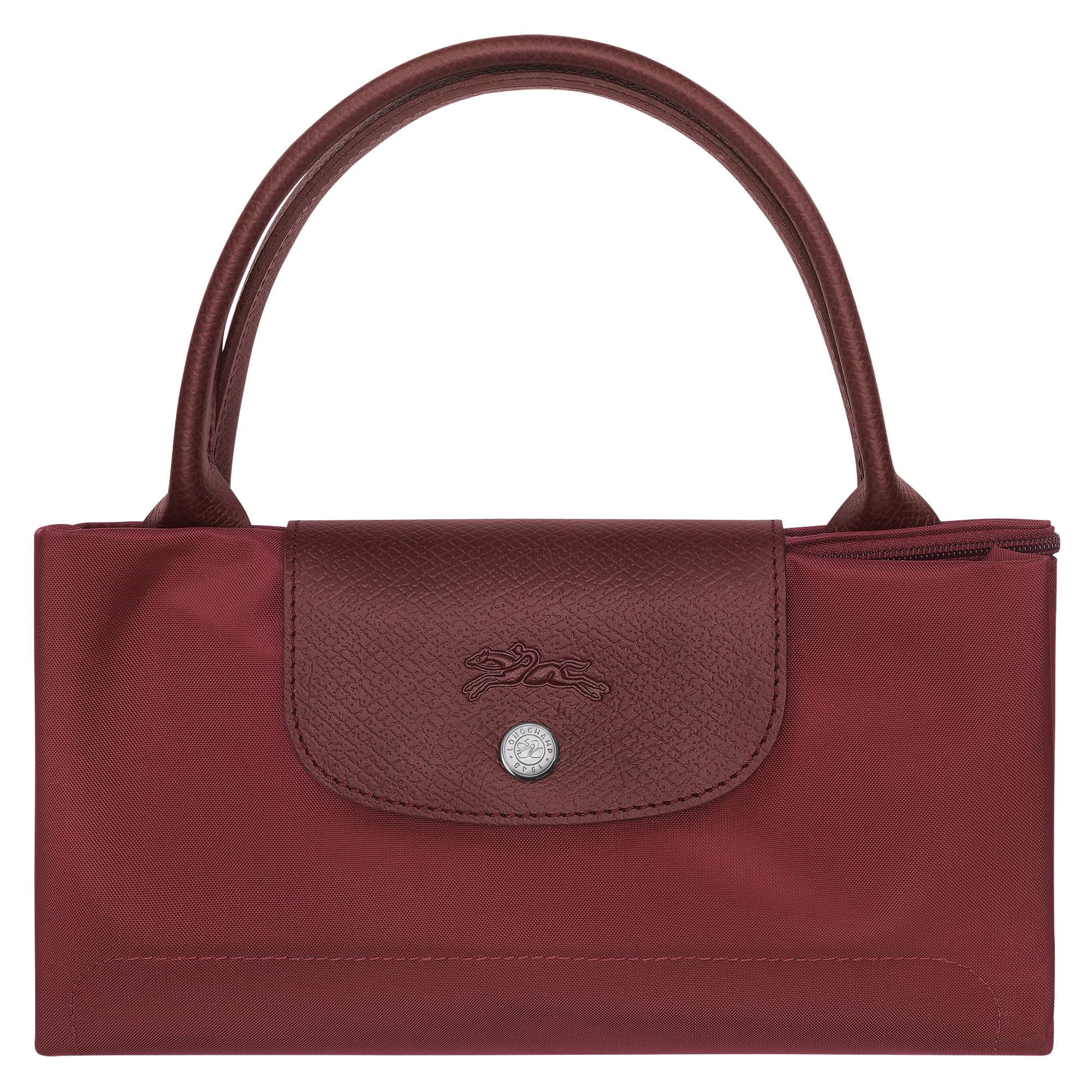 Le Pliage Green M Handbag / Pomegranate - Recycled canvas - Image 7