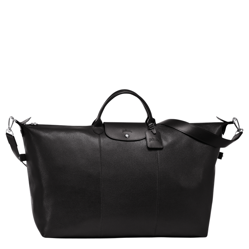 Le Foulonné L Travel bag / Black - Leather - Image 6