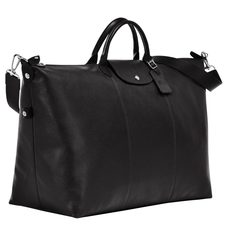 Le Foulonné L Travel bag / Black - Leather - Image 9