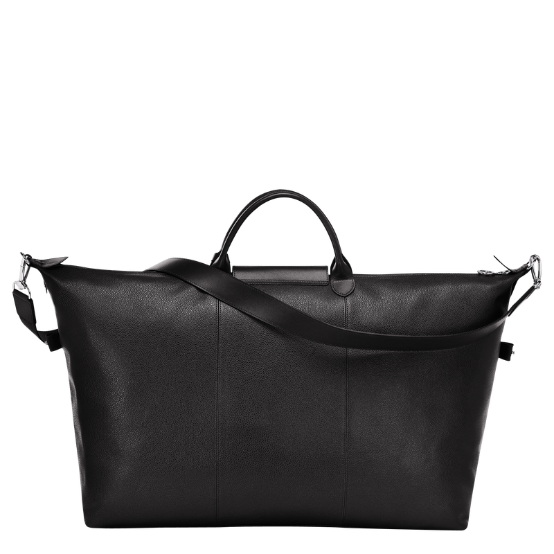 Le Foulonné L Travel bag / Black - Leather - Image 8