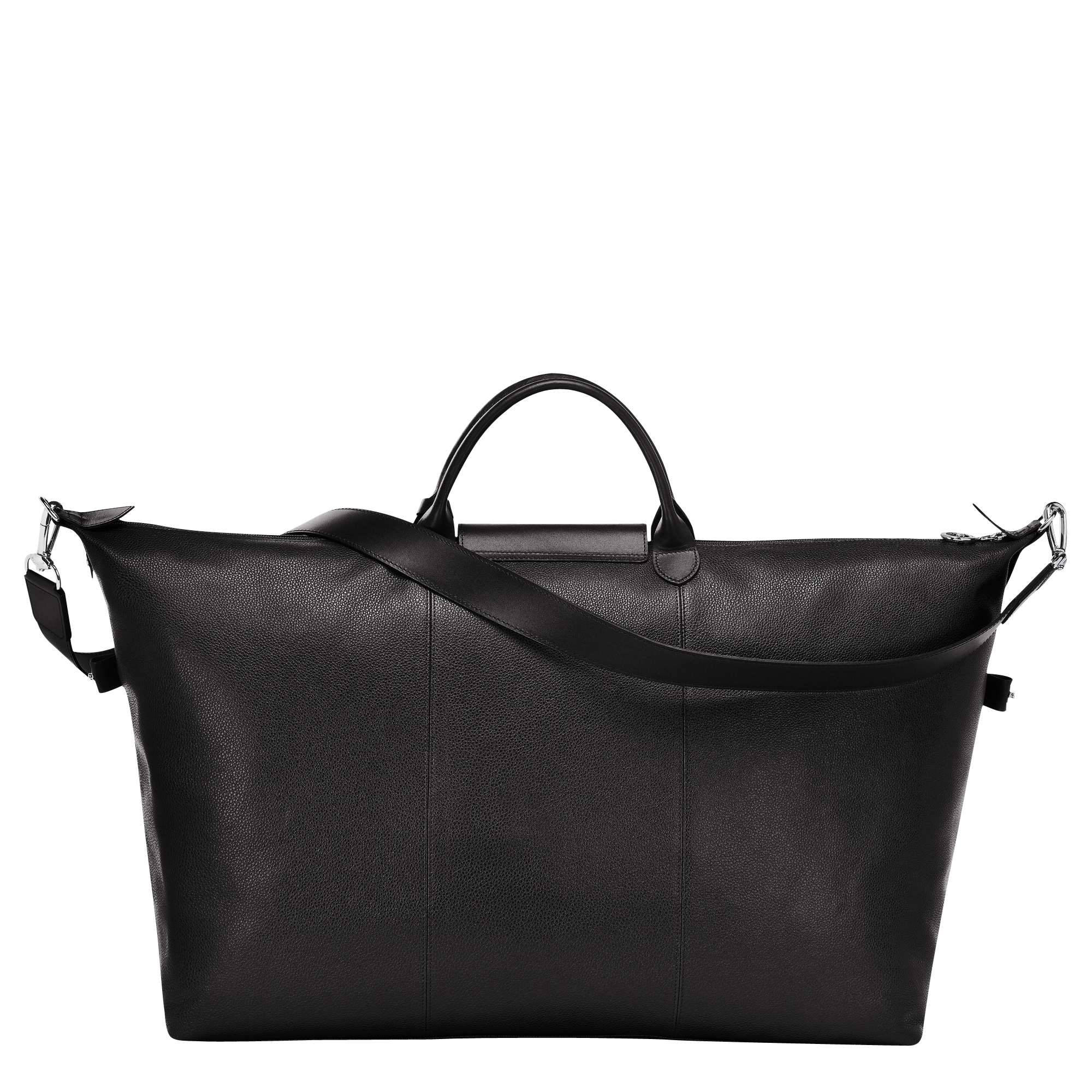 Le Foulonné L Travel bag / Black - Leather - Image 4
