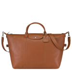 Le Foulonné L Travel bag / Caramel - Leather
