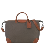 Boxford L Travel bag / Brown - Recycled canvas