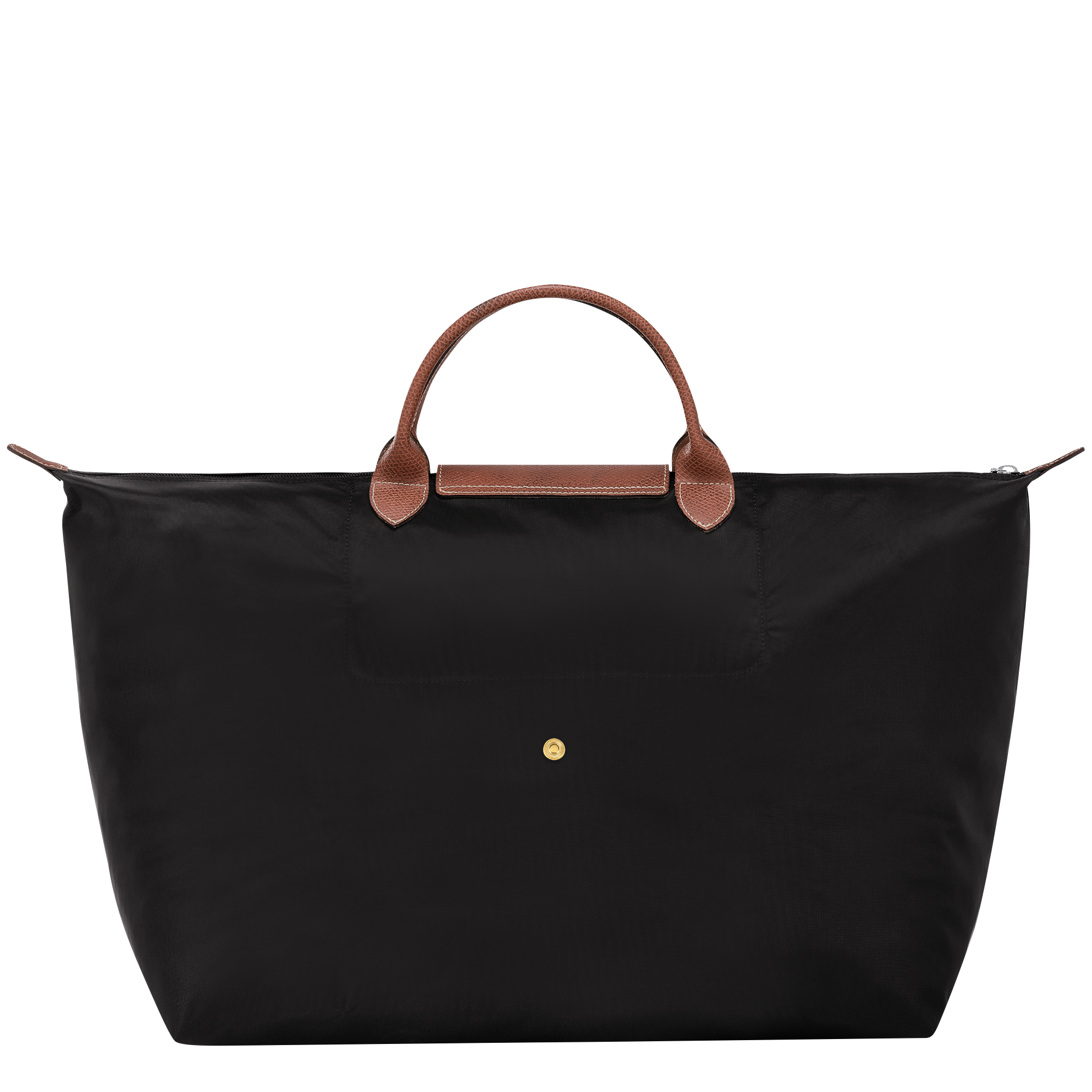 Le Pliage Original L Travel bag / Black - Recycled canvas - Image 4