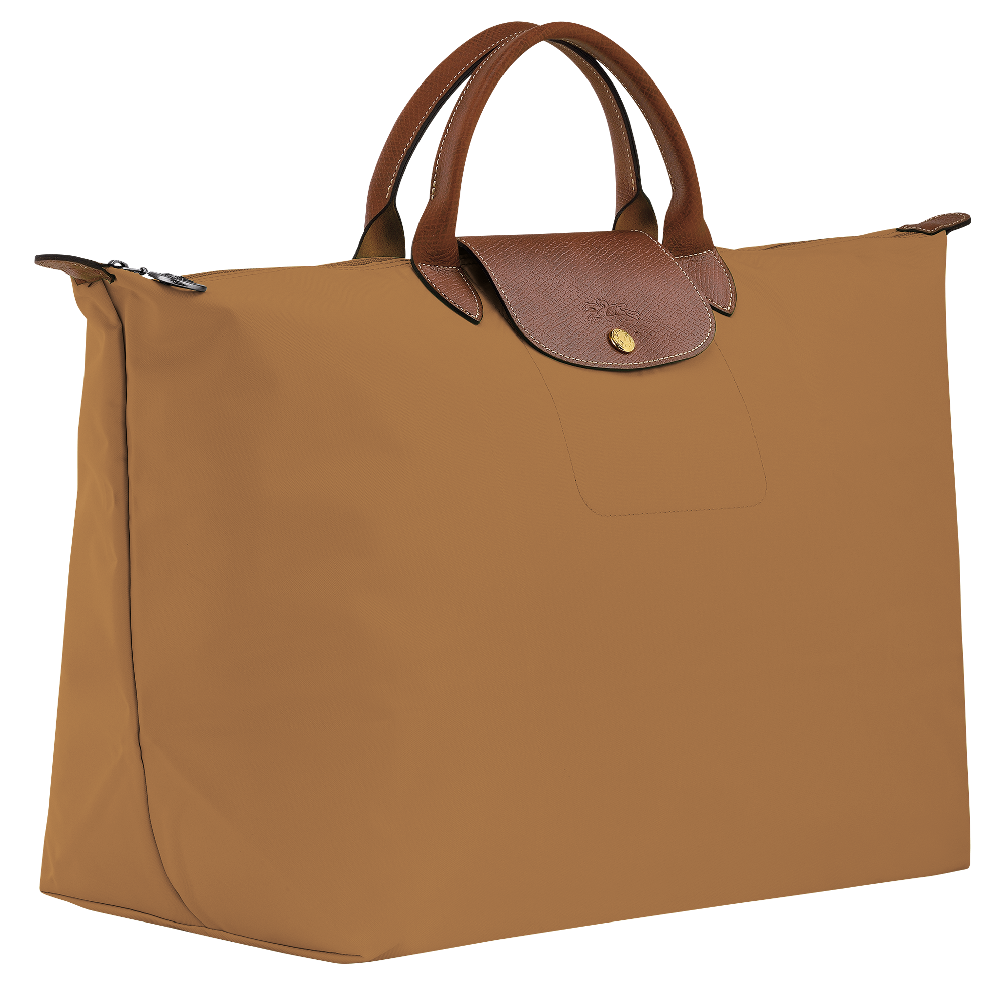 Le Pliage Original L Travel bag / Fawn - Recycled canvas - Image 3