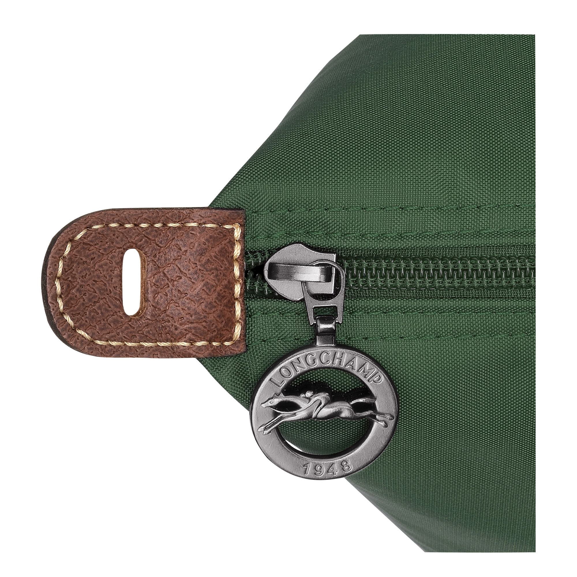 Le Pliage Original L Travel bag / British Green - Recycled canvas - Image 6