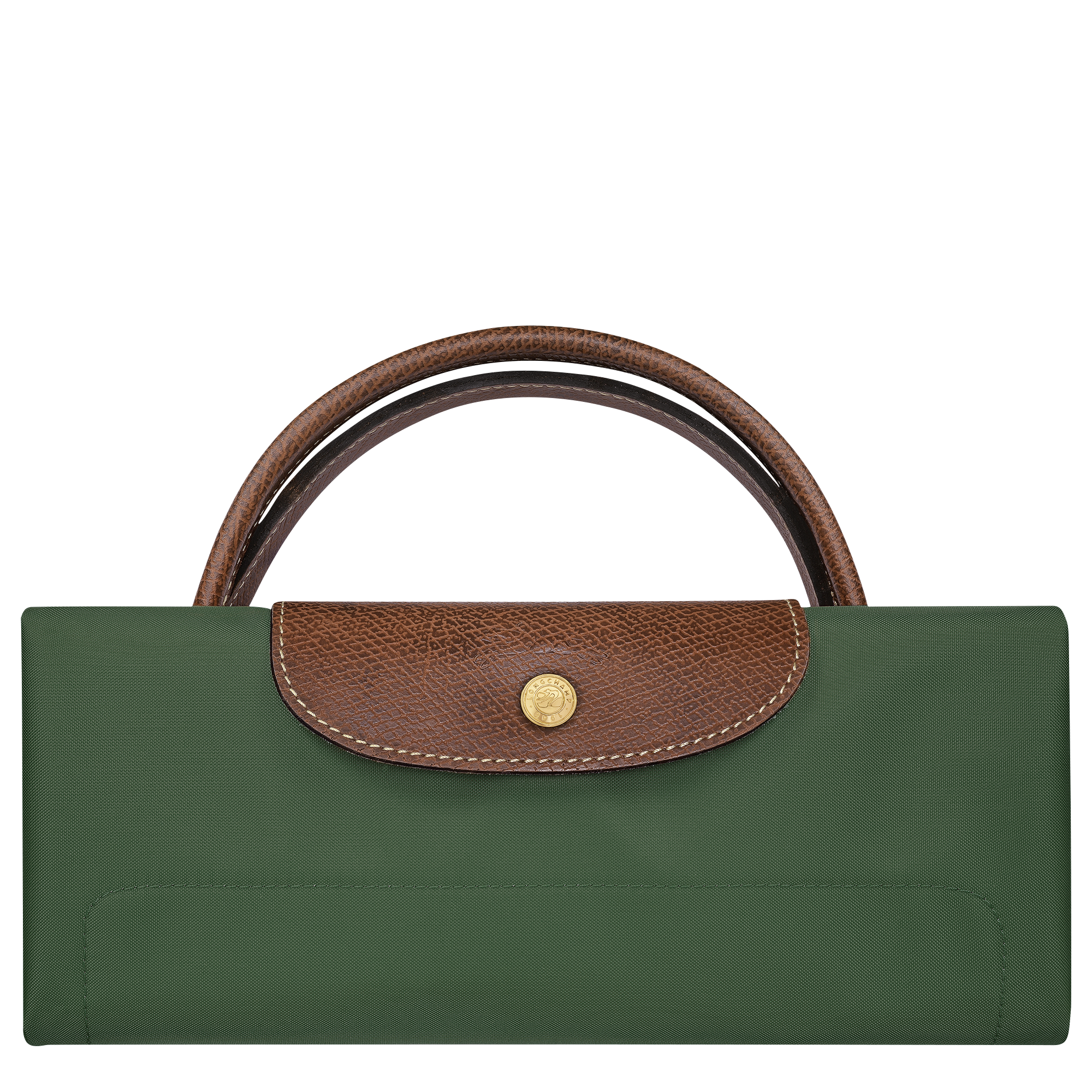 Le Pliage Original L Travel bag / British Green - Recycled canvas - Image 7