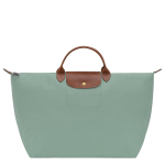 Le Pliage Original L Travel bag / Celadon - Recycled canvas