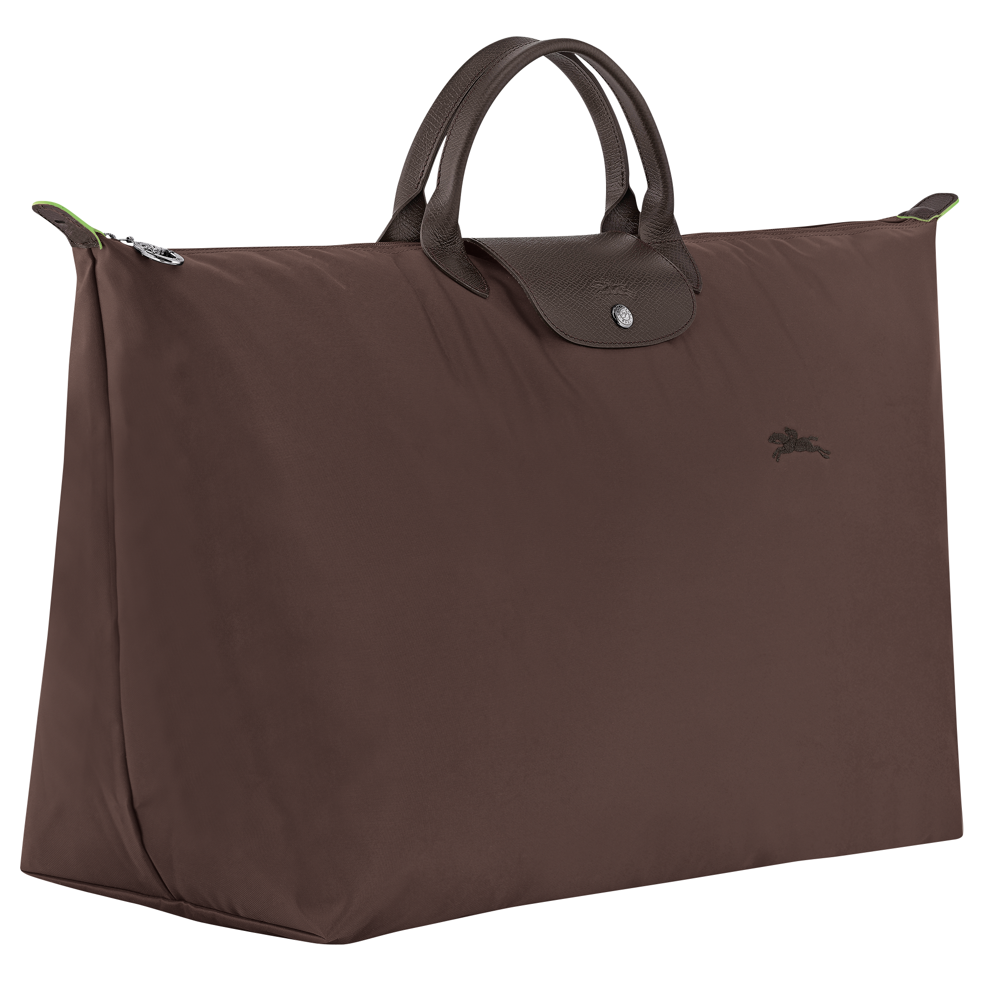 Le Pliage Green L Travel bag / Mocha - Recycled canvas - Image 3
