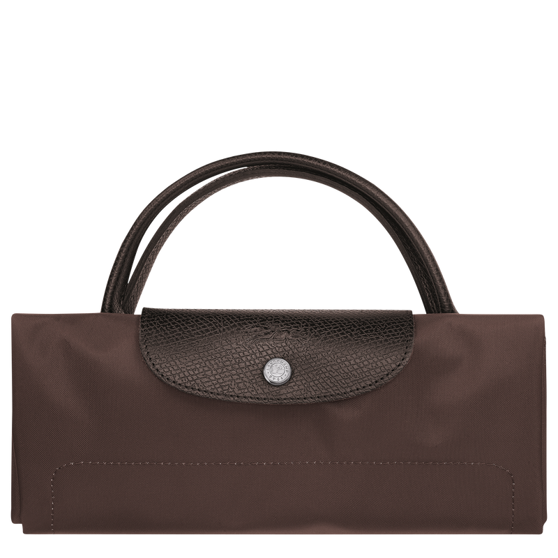 Le Pliage Green L Travel bag / Pomegranate - Recycled canvas - Image 14