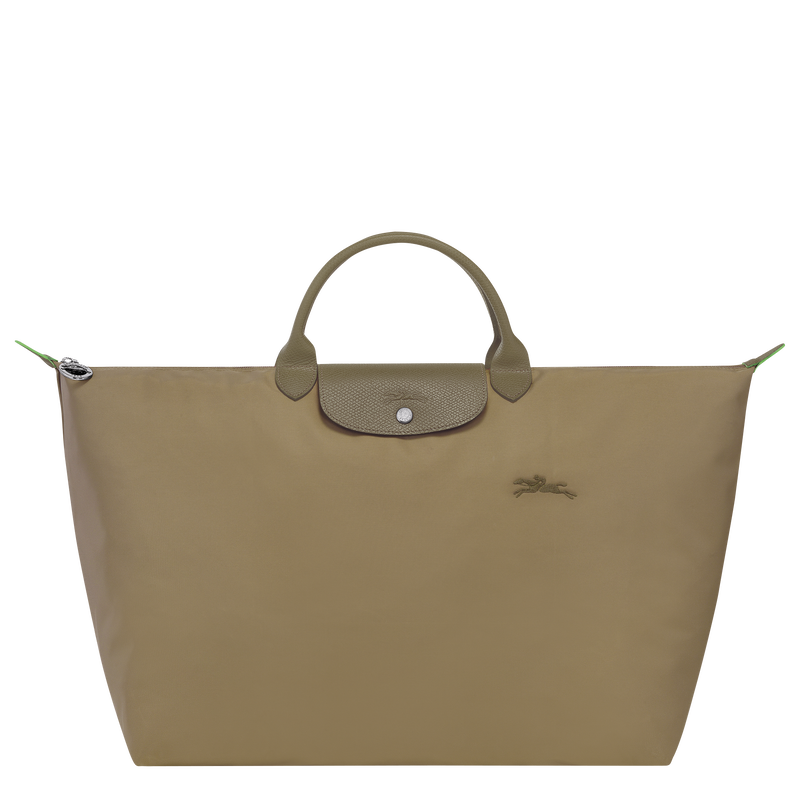 Le Pliage Green L Travel bag / Pomegranate - Recycled canvas - Image 28