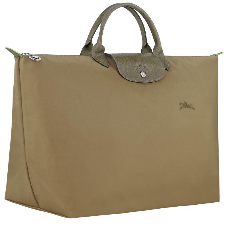Le Pliage Green L Travel bag / Pomegranate - Recycled canvas - Image 18