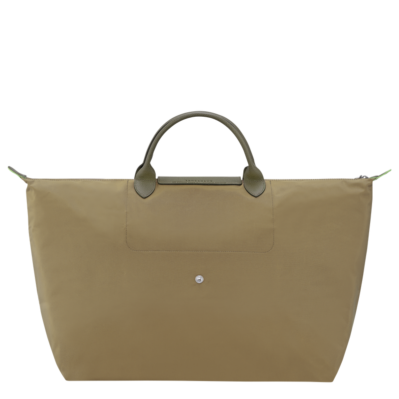 Le Pliage Green L Travel bag / Pomegranate - Recycled canvas - Image 10