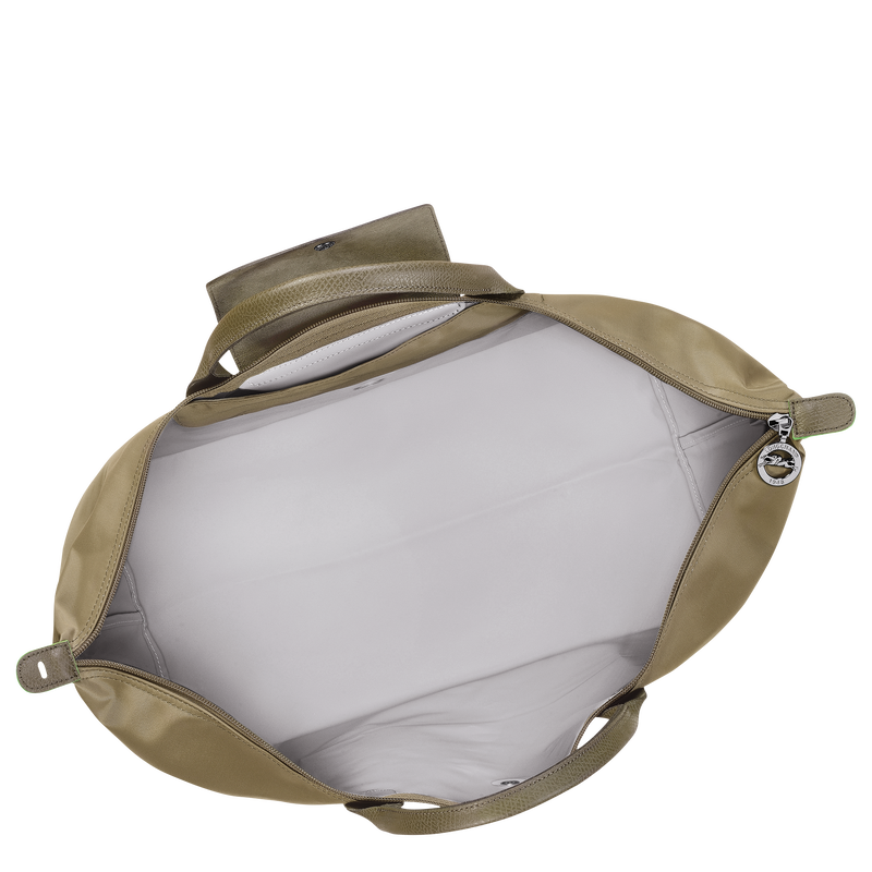 Le Pliage Green L Travel bag / Pomegranate - Recycled canvas - Image 13