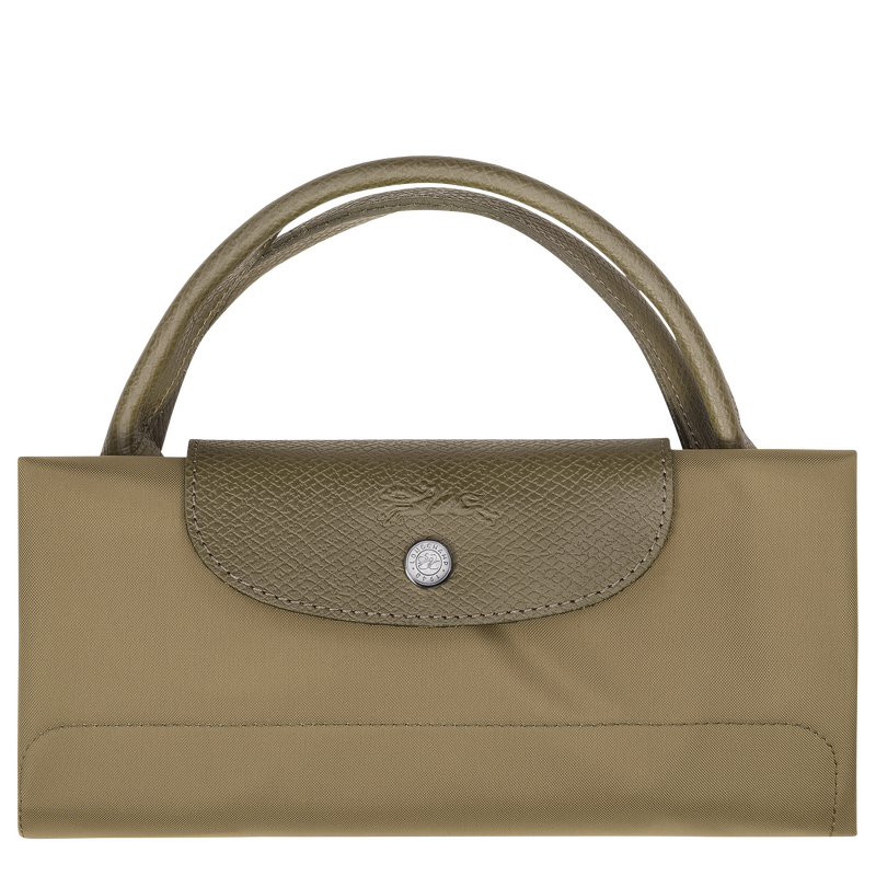 Le Pliage Green L Travel bag / Pomegranate - Recycled canvas - Image 31