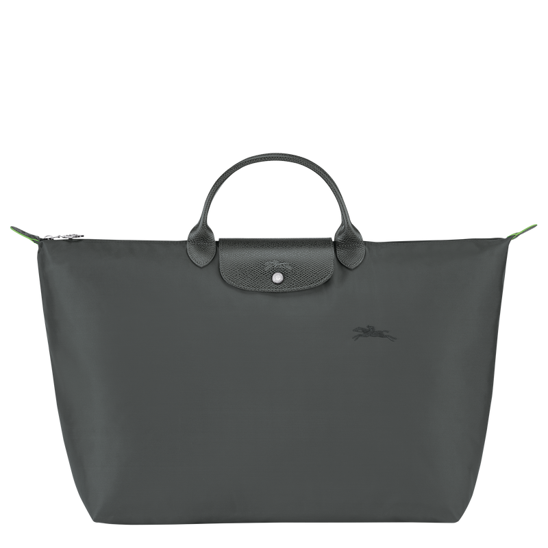 Le Pliage Green L Travel bag / Pomegranate - Recycled canvas - Image 21
