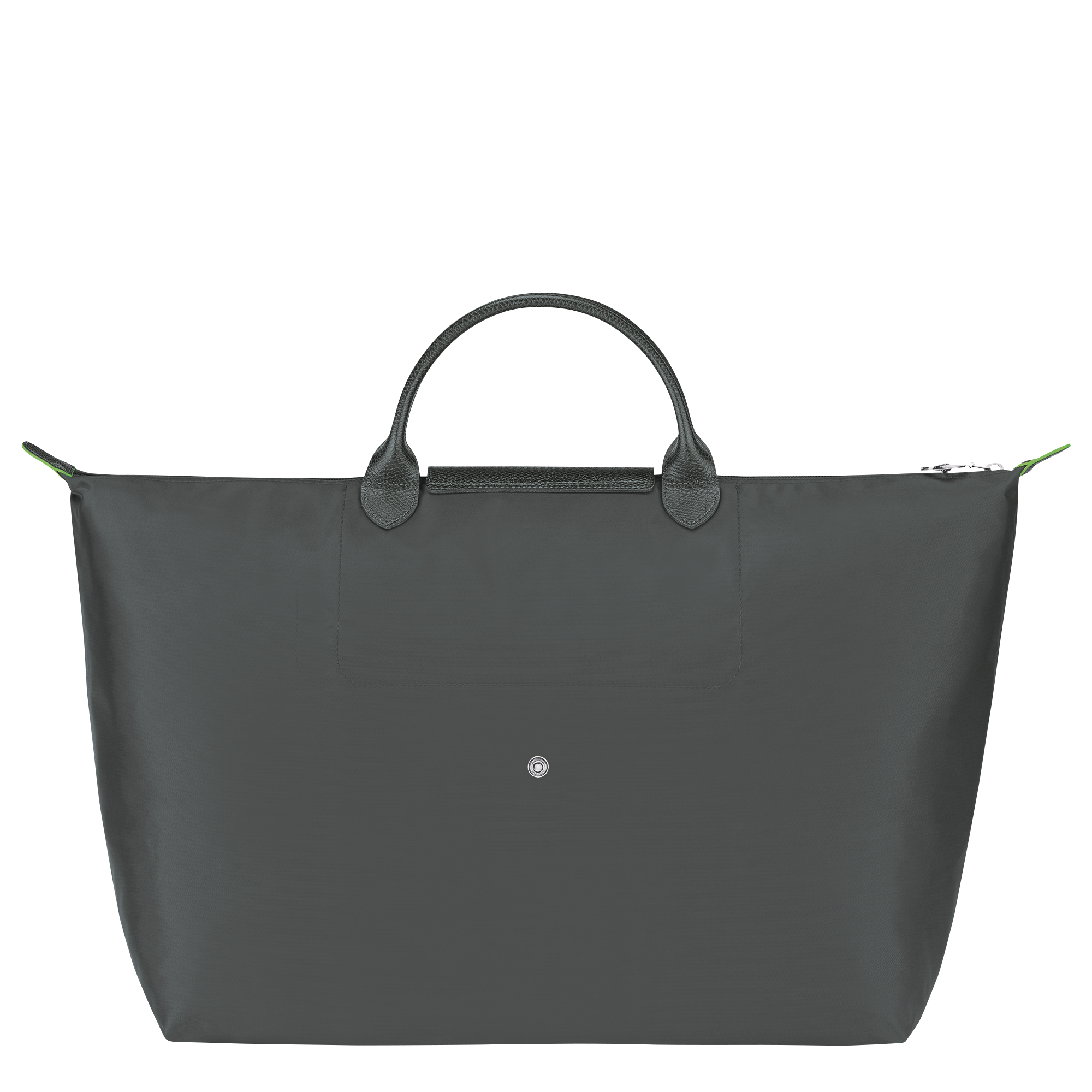 Le Pliage Green L Travel bag / Graphite - Recycled canvas - Image 4