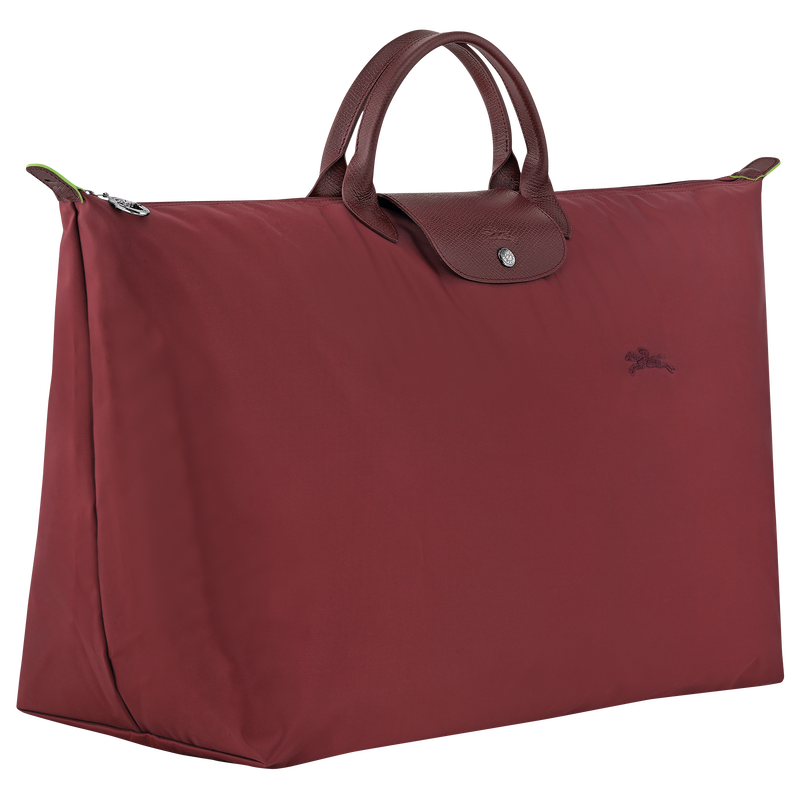 Le Pliage Green L Travel bag / Pomegranate - Recycled canvas - Image 27