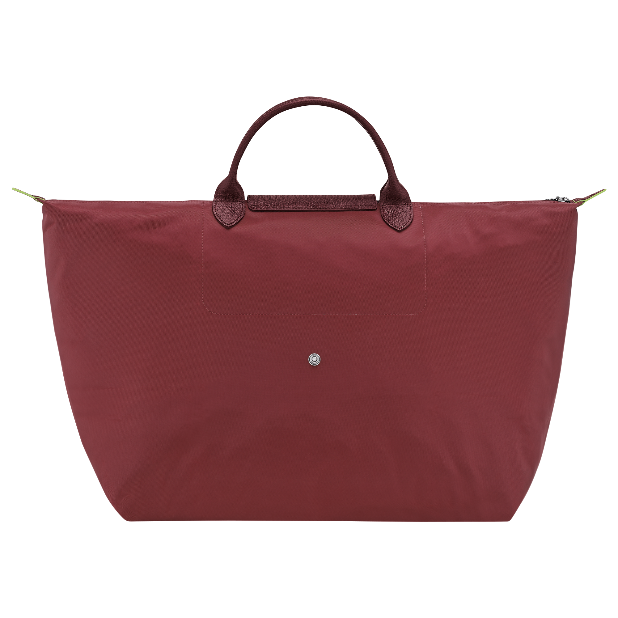 Le Pliage Green L Travel bag / Pomegranate - Recycled canvas - Image 4