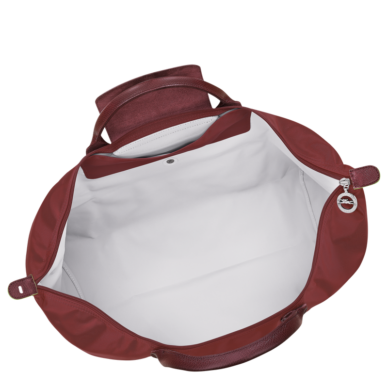 Le Pliage Green L Travel bag / Pomegranate - Recycled canvas - Image 23