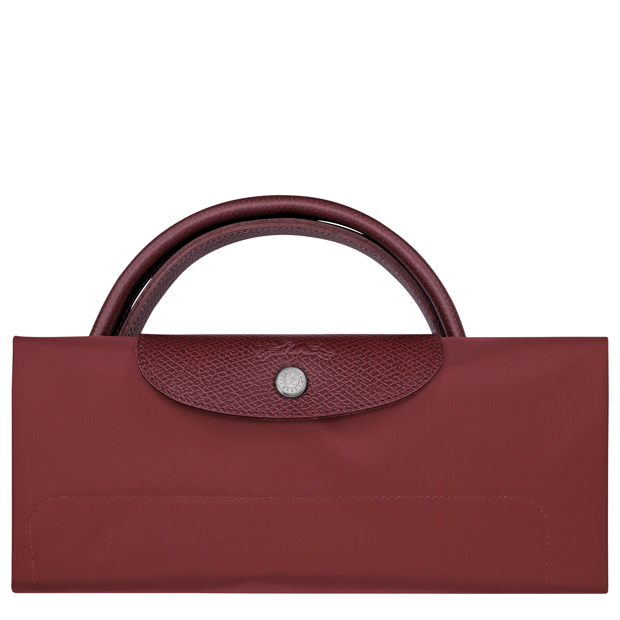 Le Pliage Green L Travel bag / Pomegranate - Recycled canvas - Image 7
