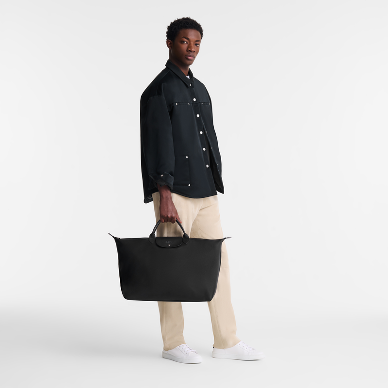 Le Pliage Xtra L Travel bag / Cashew - Leather - Image 21