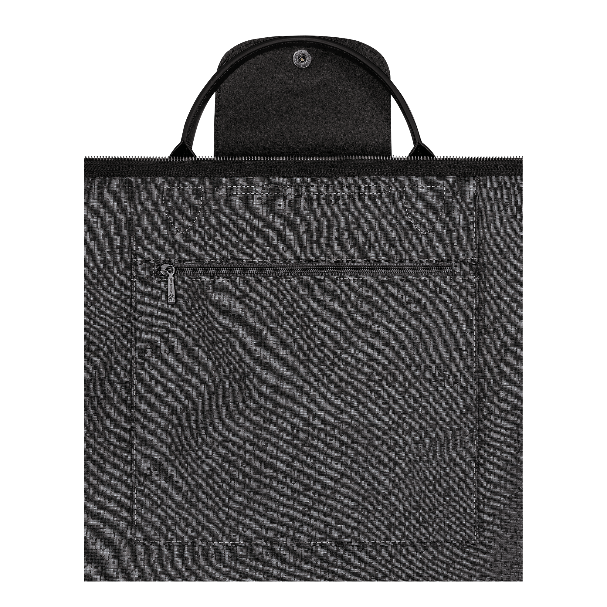 Le Pliage Xtra L Travel bag / Black - Leather - Image 5