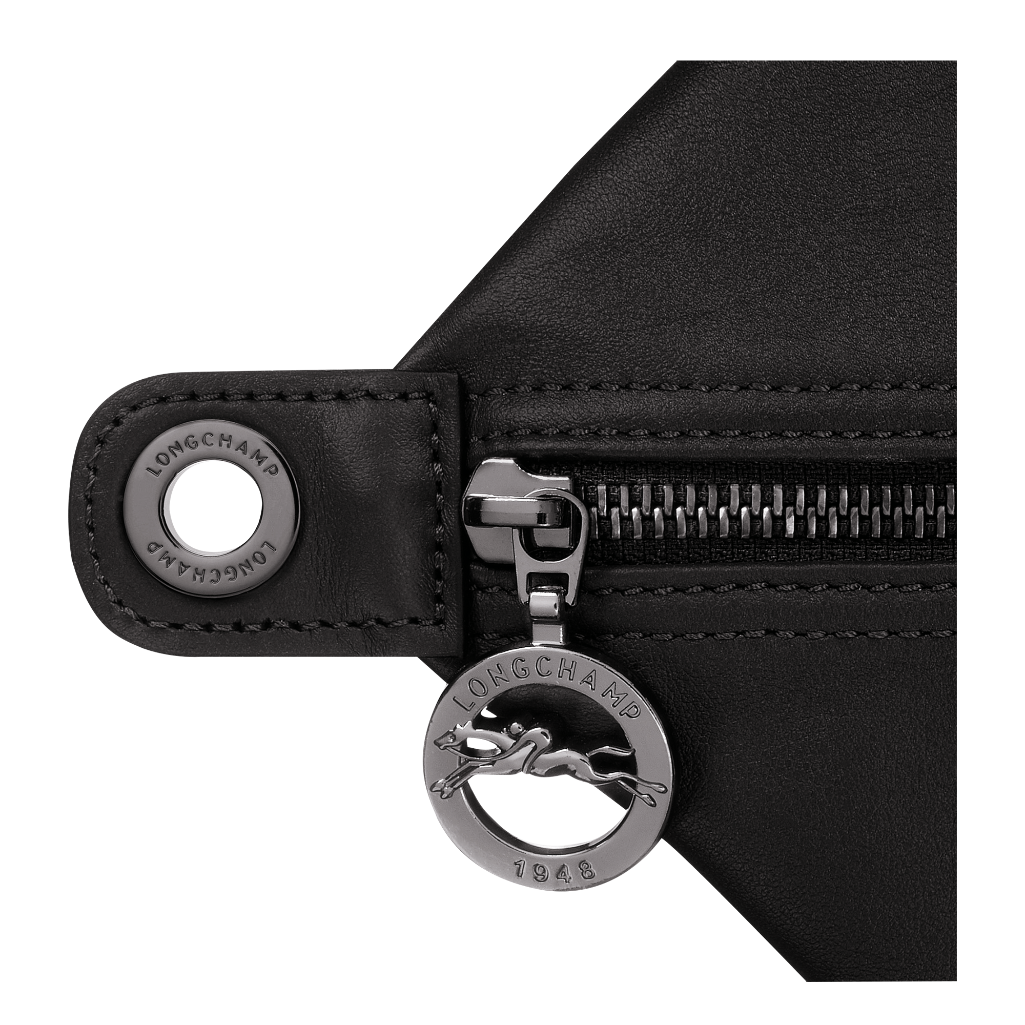 Le Pliage Xtra L Travel bag / Black - Leather - Image 6