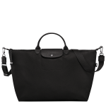 Le Pliage Energy L Travel bag / Black - Recycled canvas
