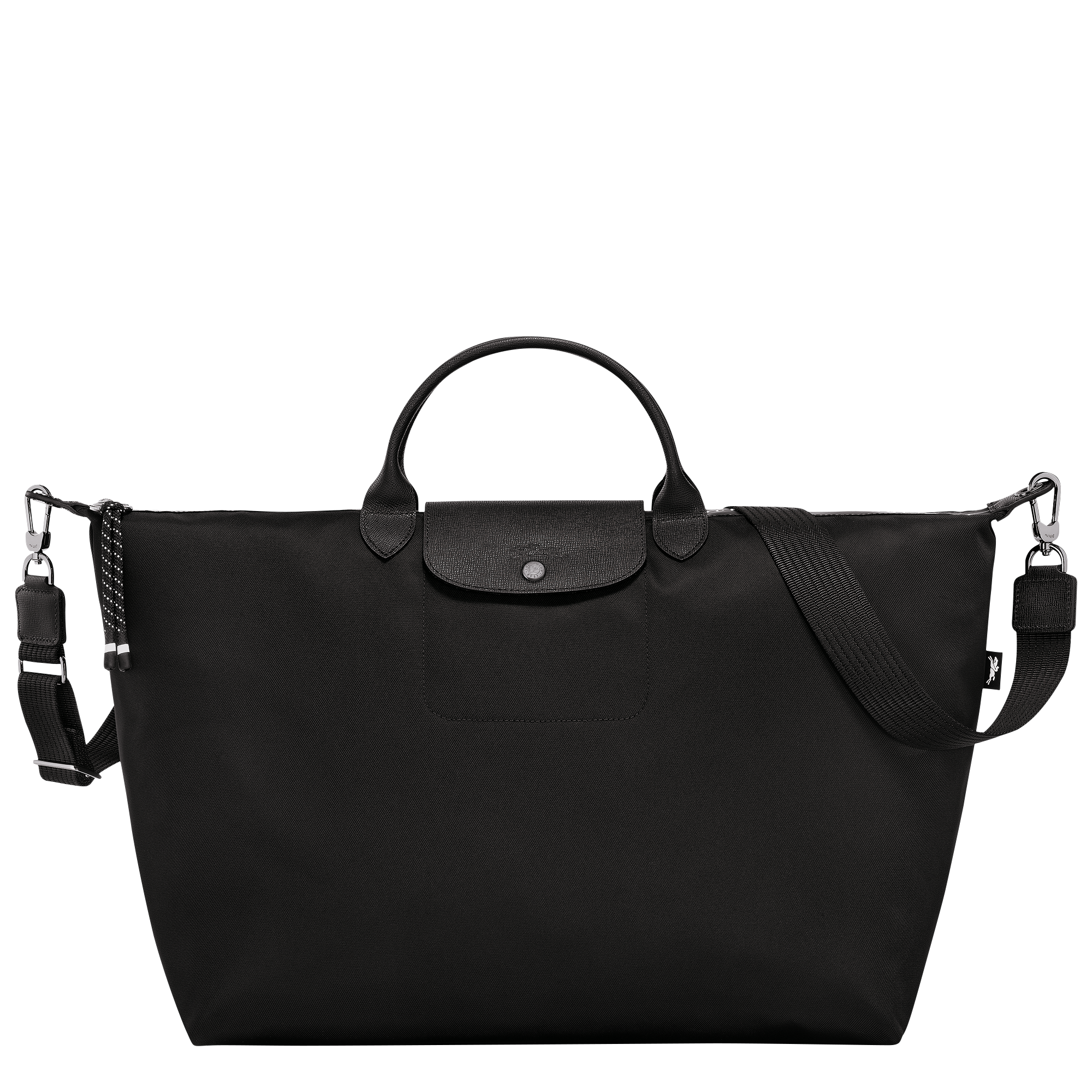 Le Pliage Energy L Travel bag / Black - Recycled canvas